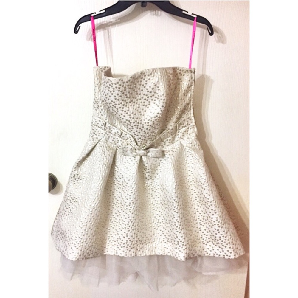 Betsey Johnson Strapless Tulle Party Dress